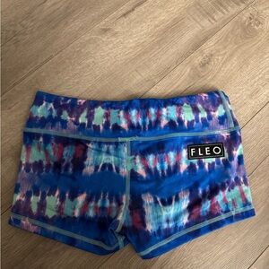 Fleo Blue Tie Dye Shorts (Low Rise) - Size Small Women